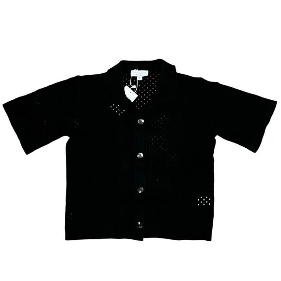 Aria Cove Black Womens Top Size 2 - Picture 1 of 6